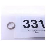 14K WHITE GOLD WEDDING RING BAND 3.5 DWT