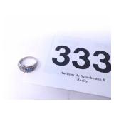 10K WHITE GOLD BIRTHSTONE RING 2.1 DWT
