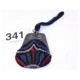 VERY OLD GLASS BEADED PURSE