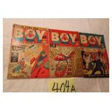 3 OLD BOY COMIC BOOKS