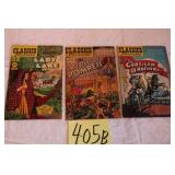 3 OLD CLASSICS ILLUSTRATED 10 CENT