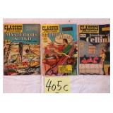 3 OLD CLASSICS ILLUSTRATED 10 & 15 CENT