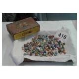 VINTAGE MARBLES, VINTAGE CIGAR BOX
