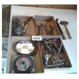 WRENCHES, SAW BLADES CROW BAR;ETC