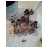 4 to 6 pairs of old roller skates