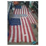 3 flags some tattered torn