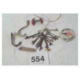 old skeleton keys &  Griesedick Bros bottle opener