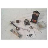 old cigarette case lighter match dispenser