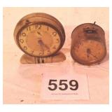 2)  old alarm clocks