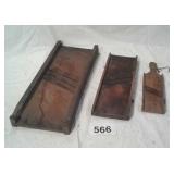 3 antique Kraut  Cutters
