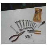 9PC. METRIC COMBINATION WRENCH SET
