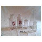 GLASS MILK BOTTLES