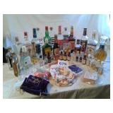 COLLECTION OF LARGE & SMALL ALCOHOL BOTTLES