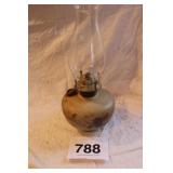 OLD KEROSENE WALL BRACKET LAMP