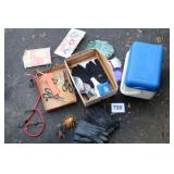 COOLER WITH ITEMS IN IT