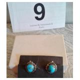 STERLING SILVER GENUINE INDIAN CLIP EARRINGS