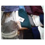 TOTE OF SM / MED SWEATERS
