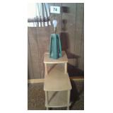 2 - STEP BACK END TABLE &  1-LAMP