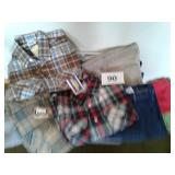 MENS MED FLANNEL NWT., MISC. CLOTHING