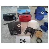 BROWNIE FLASH SIX-20 CAMERA, LENS, VIVATAR OLYMPUS