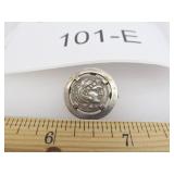 STERLING SILVER 950 GREEK, ROMAN COIN PENDANT,PIN