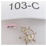 STERLING 925 GREEK , ROMAN CHARM..2.3 GR.