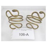 Vintage Cleopatra Snake Arm Cuffs Egyptian Revival