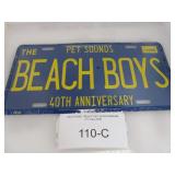 BEACH BOY LICENSE PLATE 1966