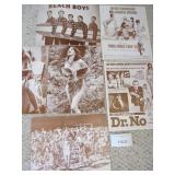 BEACH BOY S, JAMES BOND MOVIE POSTERS, ETC.