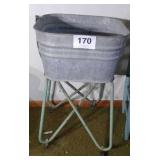 ANTIQUE  GALVANIZED WASH TUB