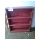 WOODEN BOOKSHELF 37" x 30"