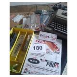 MISC OFFICE SUPPLIES - TYPEWRITER, CORK BOARD,