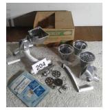 VINTAGE RIVAL MEAT GRINDER & SALAD MAKER