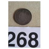 SEATED 1840 SILVER DOLLAR