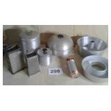 ANGEL FOOD PAN, COOKIE PRESS, GRATERS