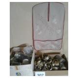 VINTAGE LAUNDRY CLOTHESPIN BAG, JAR RINGS