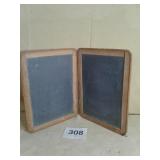 ANTIQUE WOOD FRAMED CHALK BOARD