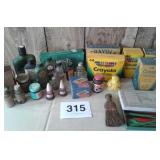 LOT OF MISC.VINTAGE ITEMS, BOTTLES, CRAYONS