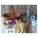 NEW GLOVES, TIMER, HONEYWELL DESK THERMOMETER