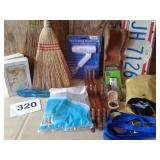 WISK BROOMS, LICENSE PLATES, ETC