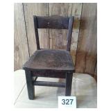 CHILDS WOOD CHAIR..EARLY 1900