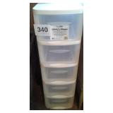 5 DRAWER PLASTIC CADDY