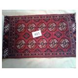 ORIENTAL TAPESTRY WOOL  WOVEN RUG 38x21