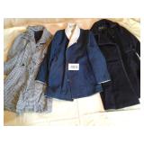 3 VINTAGE WOMENS COATS SMALL/MEDIUM