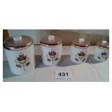 VINTAGE RANSBURG METAL CANISTERS