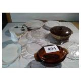 ANCHOR HOCKING DISHES AND MISC DISHES