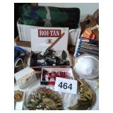 LOT OF MISC ITEMS AND SMALL CAMO TENT