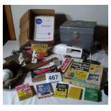 MISC OFFICE SUPPLIES, VINTAGE GAME, ETC