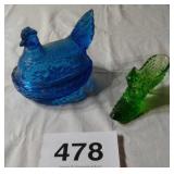 FENTON SHOE  AND HEN ON A NEST