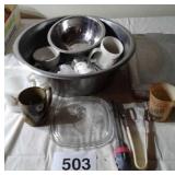 STAINLESS STEEL PAN, CAKE PAN, ETC